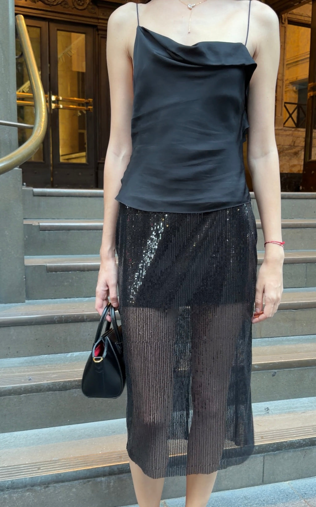 Silhouette Sequin Skirt