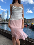 Voilette Silk 2-in-1 Skirt & Top in Pink