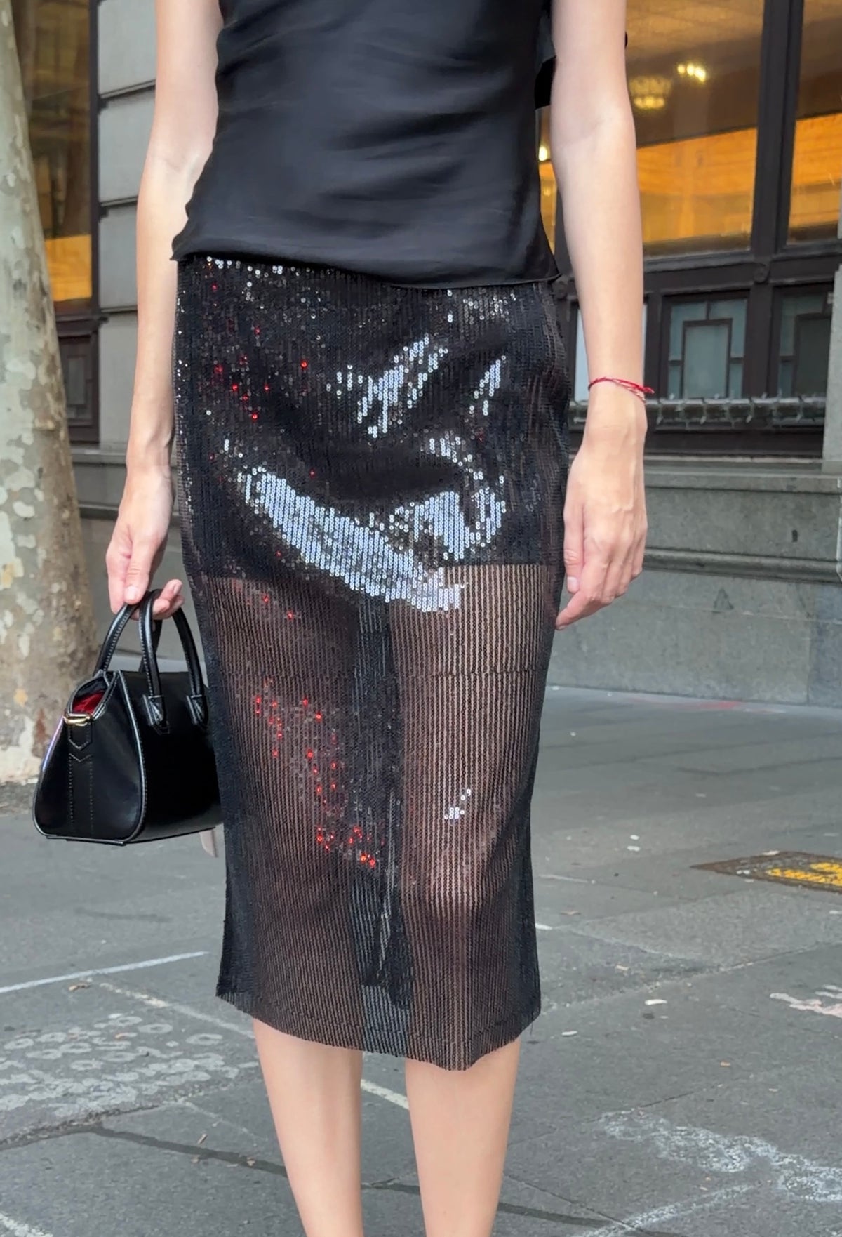 Silhouette Sequin Skirt