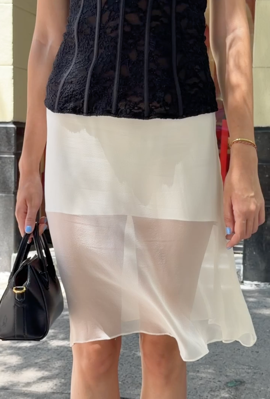 Voilette Silk 2-in-1 Skirt & Top in Ivory