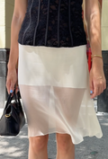 Voilette Silk 2-in-1 Skirt & Top in Ivory
