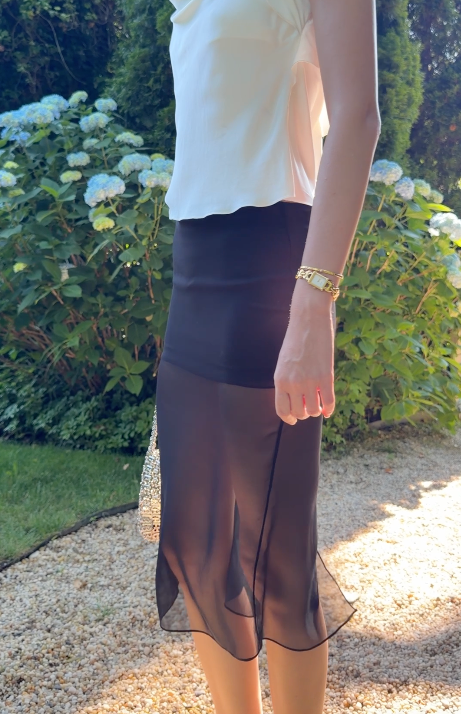 Silhouette Silk Skirt