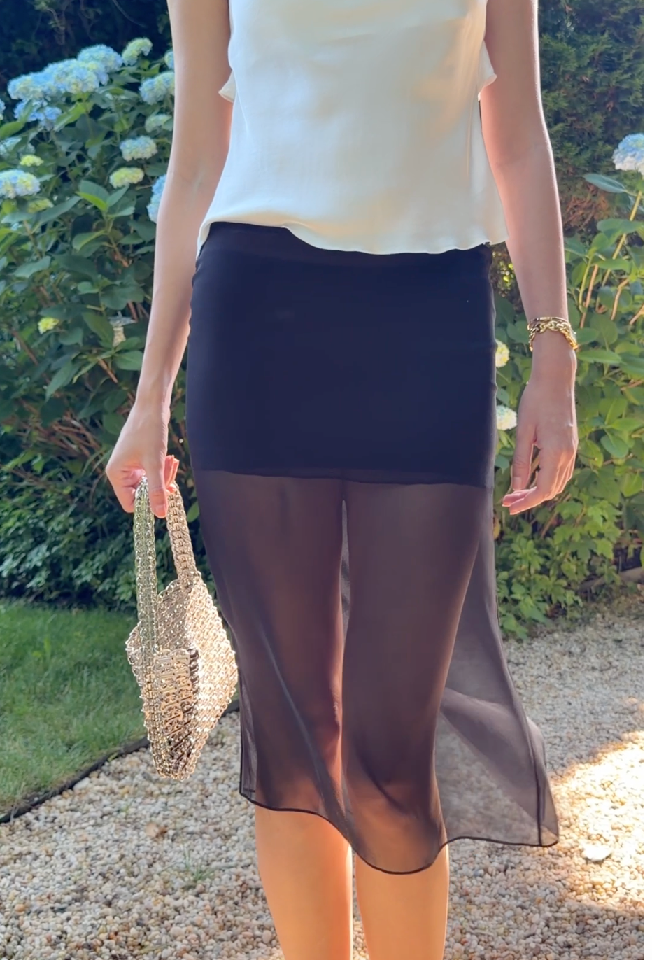 Silhouette Silk Skirt