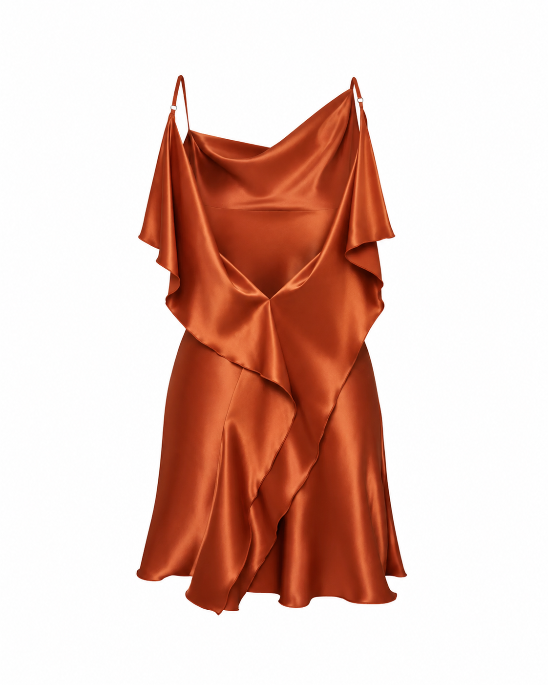 Lex Mini Dress in Burnt Orange