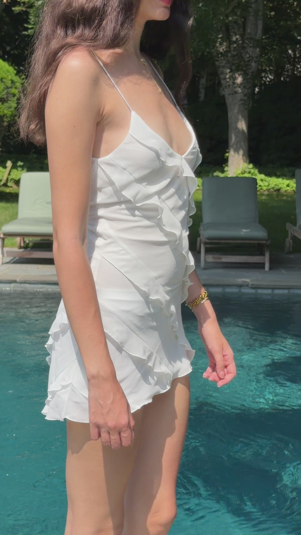 Somerset Mini Dress in Ivory