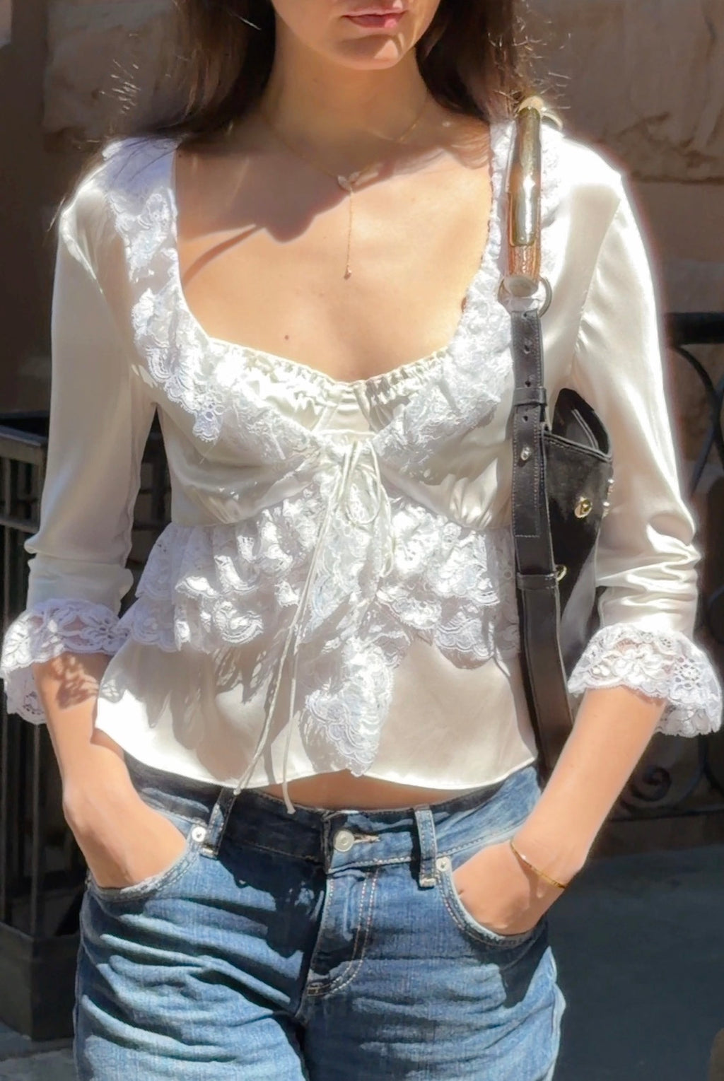 Chelsea Silk Lace Blouse